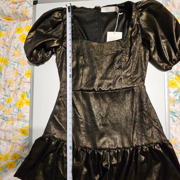 Rachel Parcell Ruffle Puff Sleeve Dress Size 8 - Picture 14 of 15